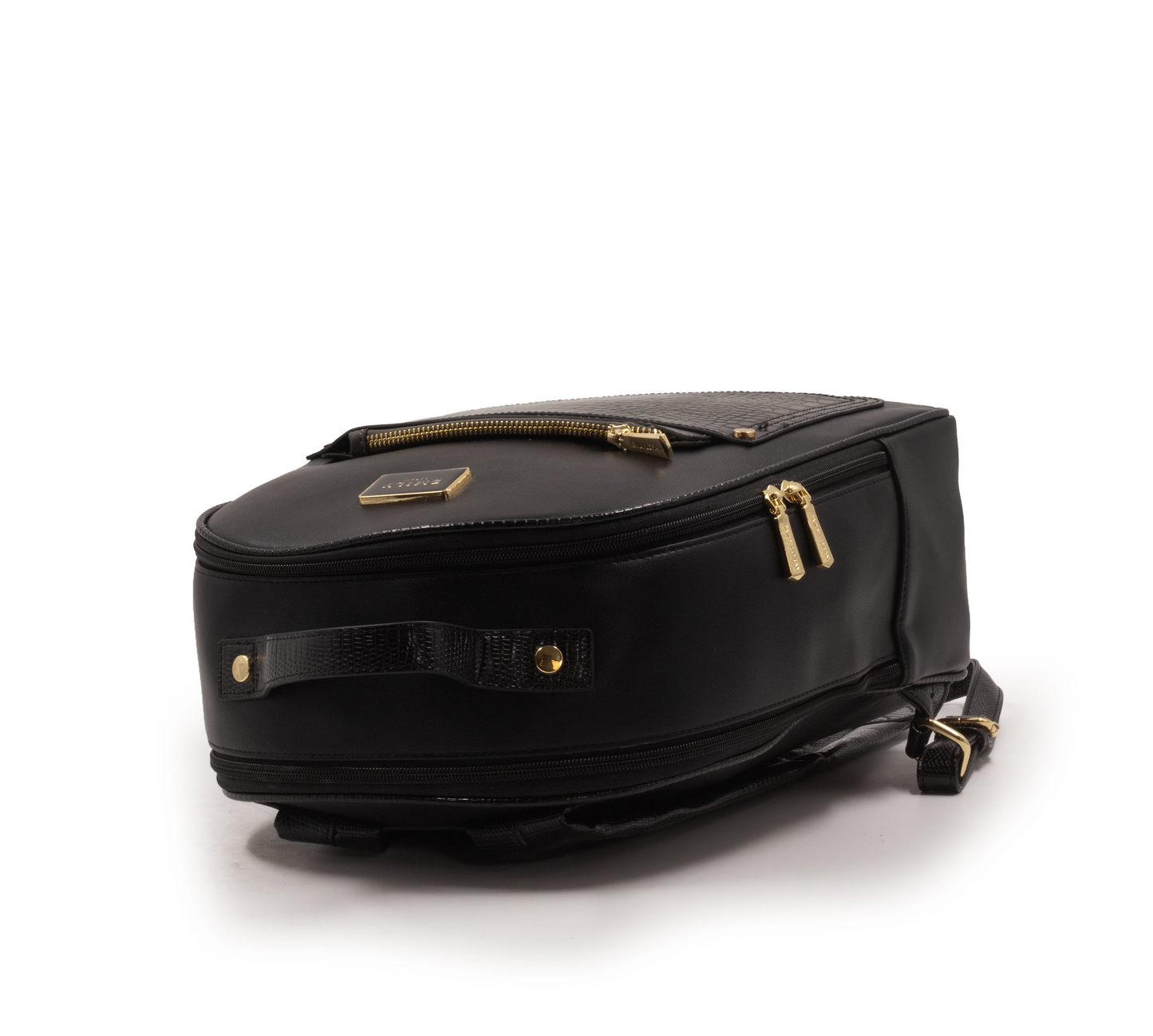 BLACK CROC BACKPACK WITH MINI WALLET