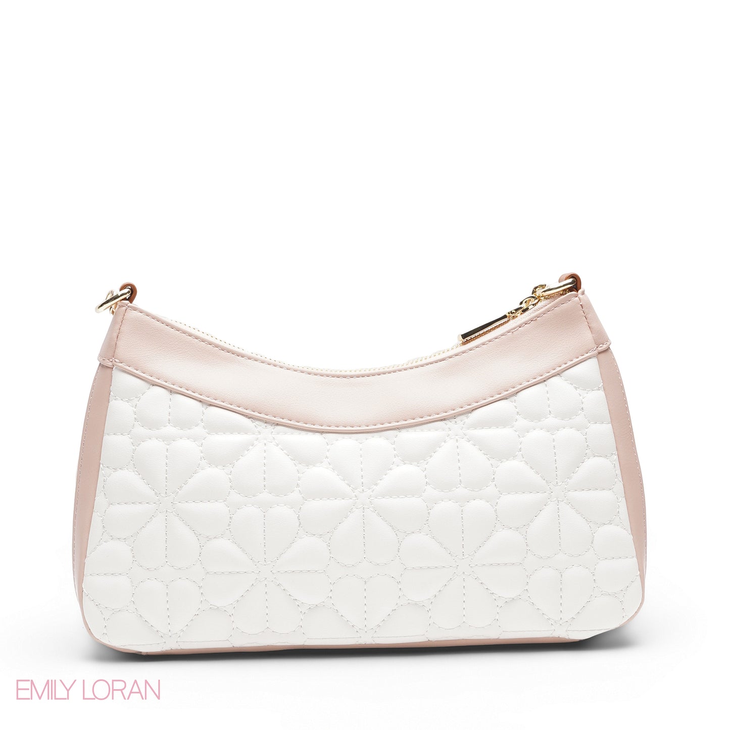 NUDE PINK SHOULDER BAG WITH CHAIN STRAP - SMALL