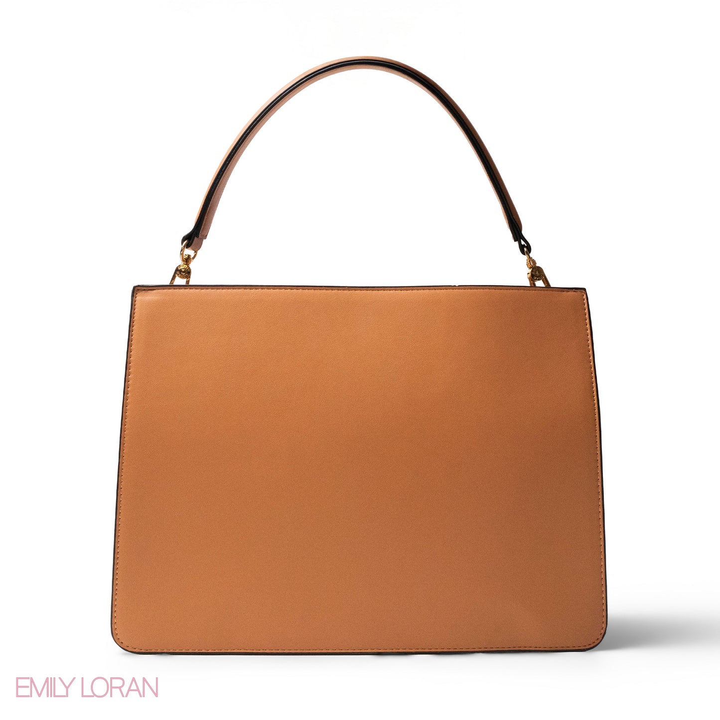 MATTE SMOOTH LEATHER HANDBAG WITH ACCESSORIES -LARGE