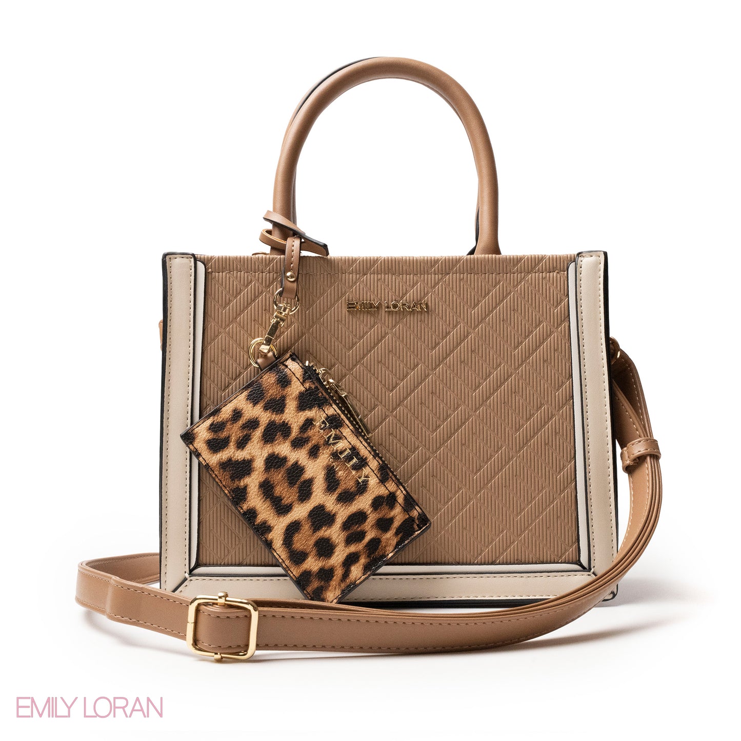 LEATHER HANDBAG WITH TIGER DETAIL TOUCH -SMALL