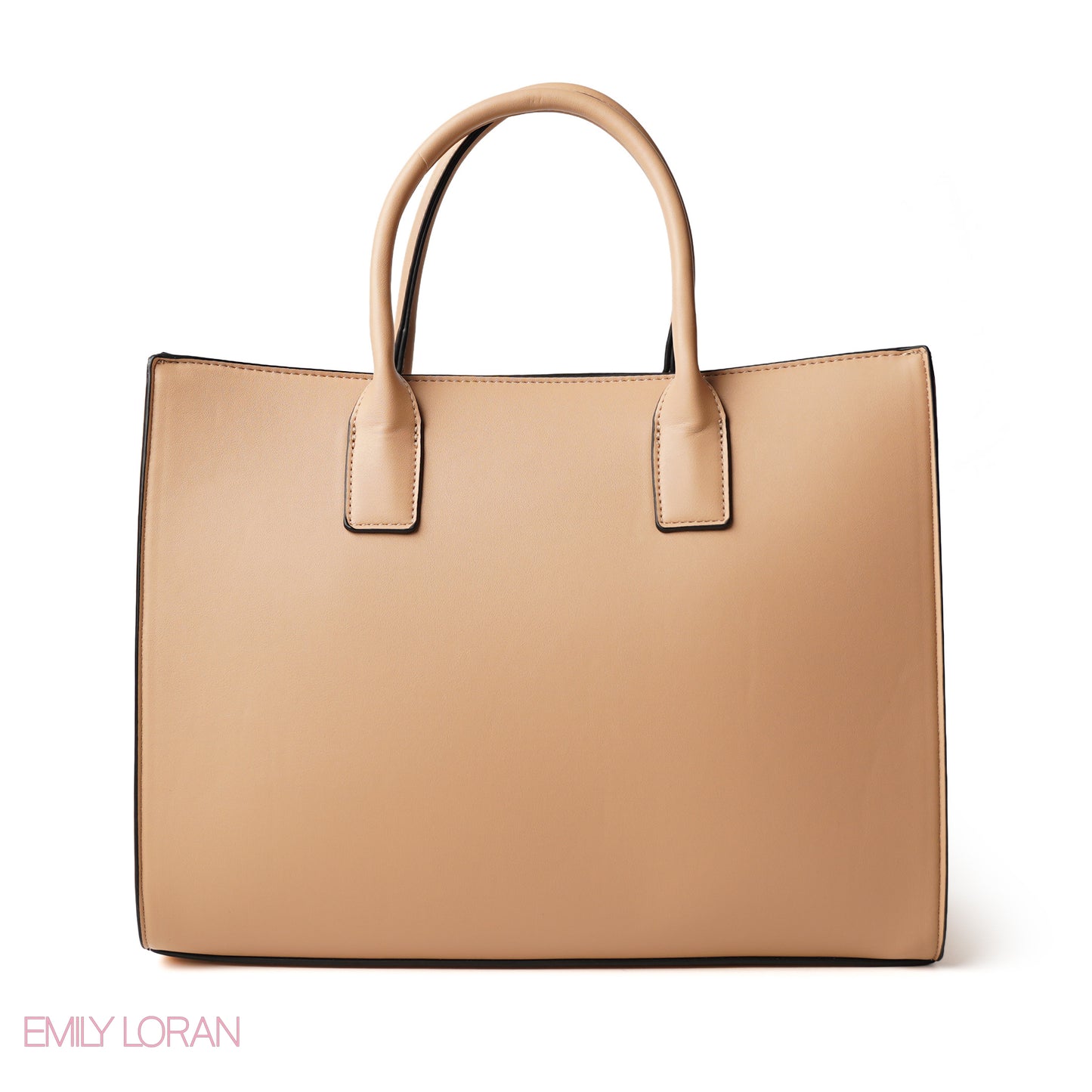 BLACK HANDBAG WITH CROCODILE PRINT - LARGE