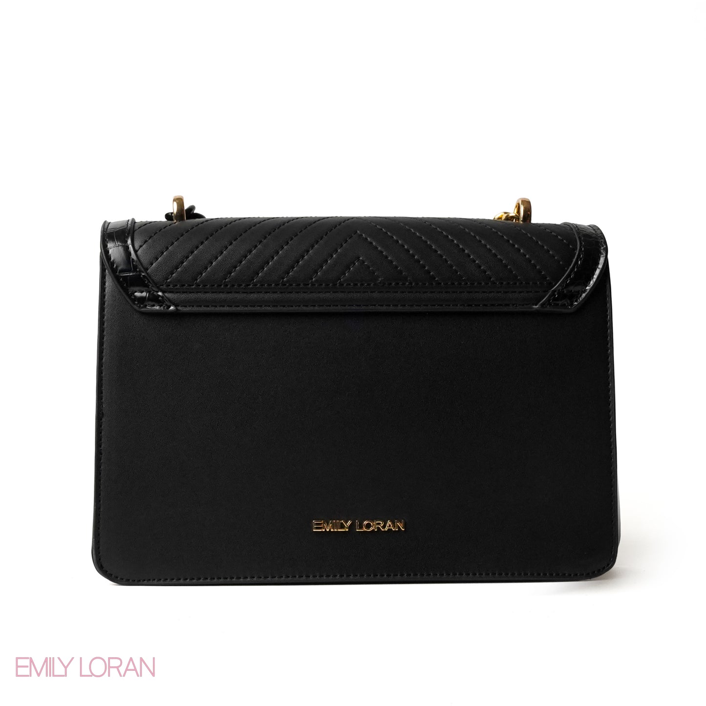 BLACK CROSS BAG WITH SIMPLE BUFF DETAIL - MED