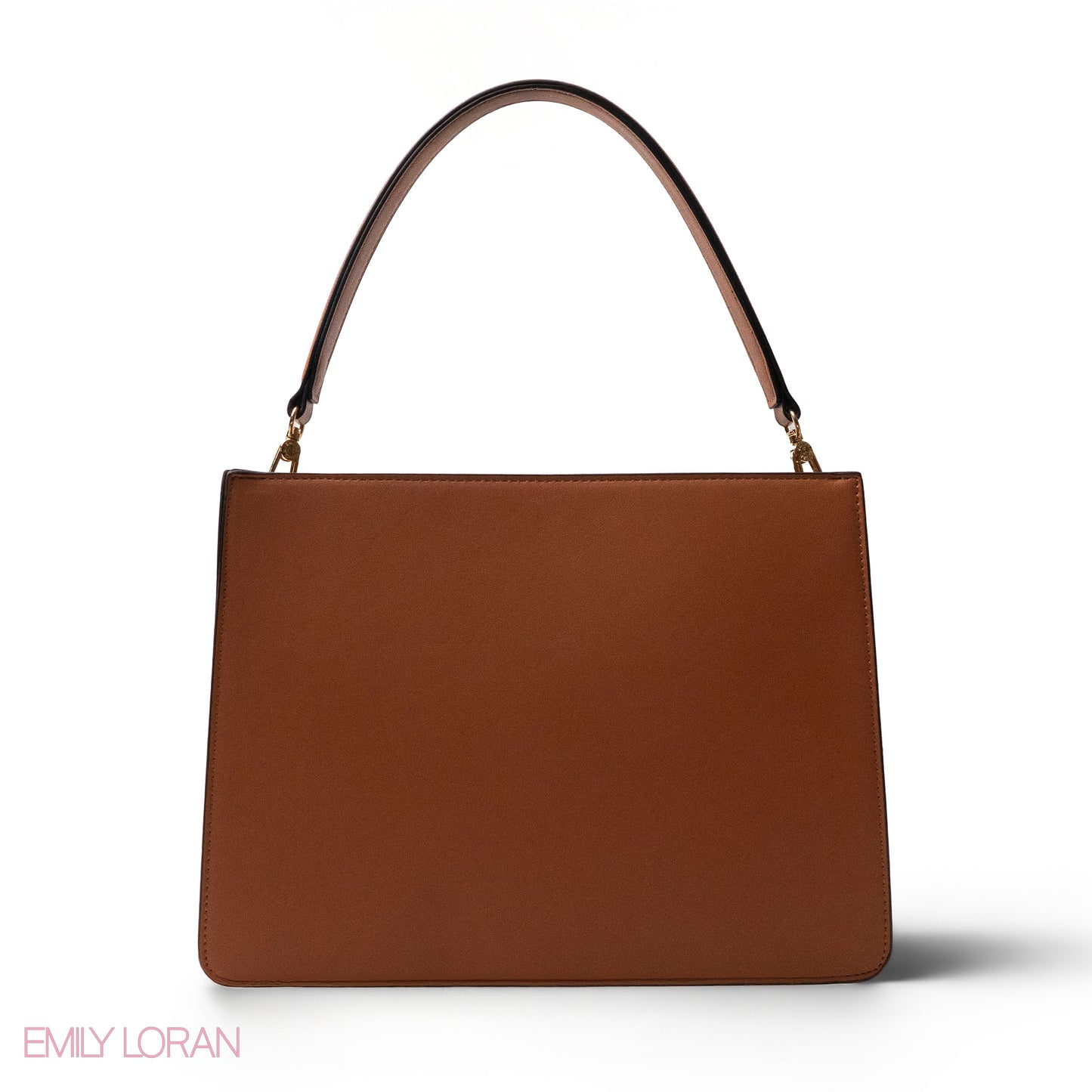 MATTE SMOOTH LEATHER HANDBAG WITH ACCESSORIES -LARGE