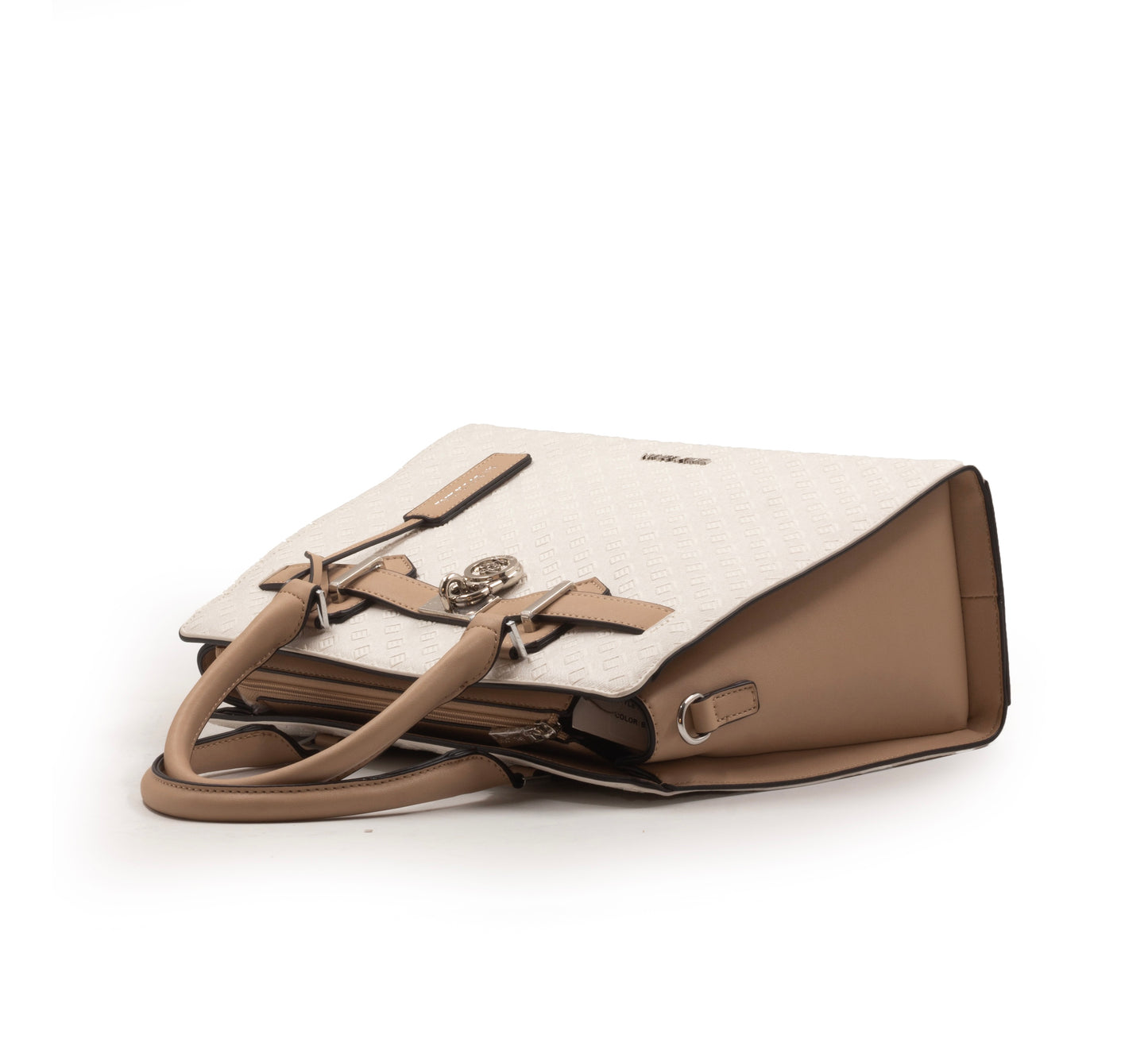 MODERN PRINTED HANDBAG WITH A CHAIN DETAIL -LARGE