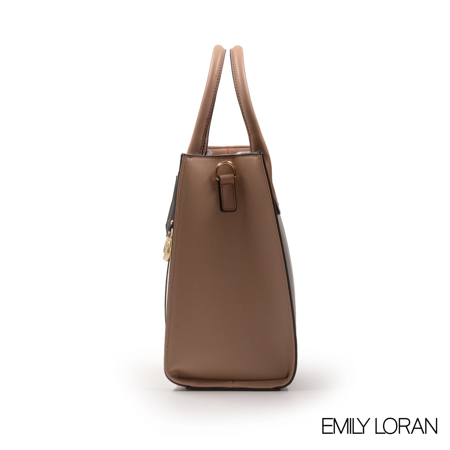 EMILY LORAN EMBOSSED LEATHER HANDBAG-LARGE