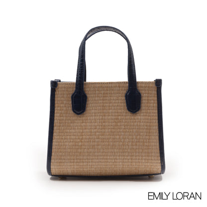 WOVEN FABRIC WITH CHEVRON PATTERNS BAG - SMALL