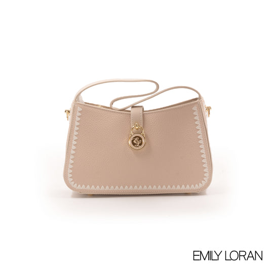 CLASSIC LEATHER NUDE BAG -SMALL