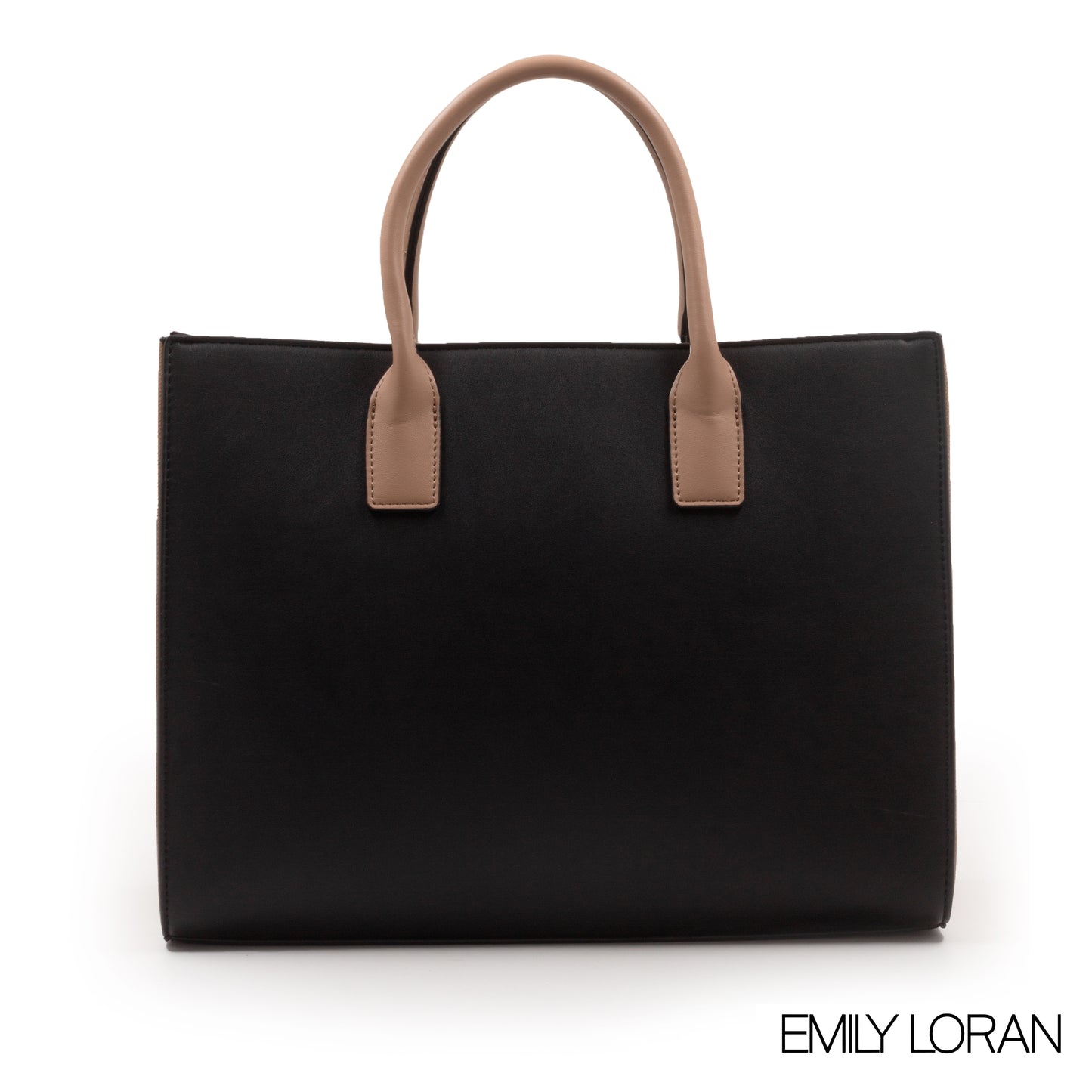 EMILY LORAN EMBOSSED LEATHER HANDBAG-LARGE