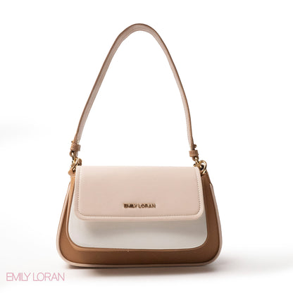 EMILY LORAN SHOULDERS BAG LEATHER AND FUR THREE-PIECES SET