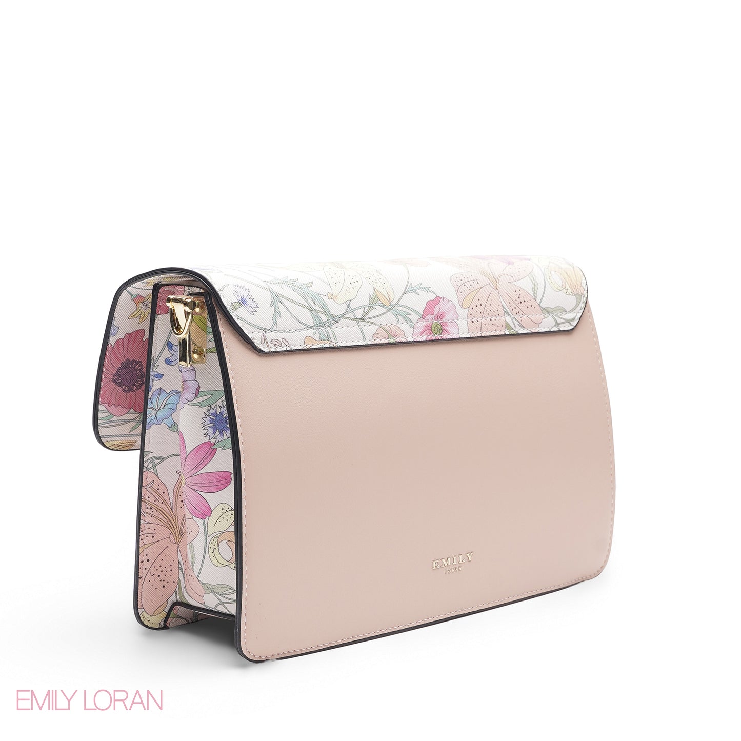 FLORAL MULTI COLOR BAG WITH HAND STRAP - MED