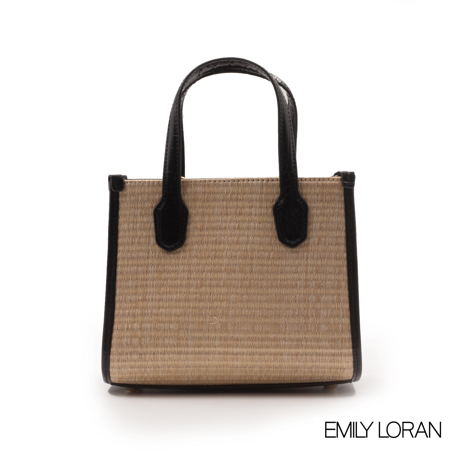 WOVEN FABRIC WITH CHEVRON PATTERNS BAG - SMALL