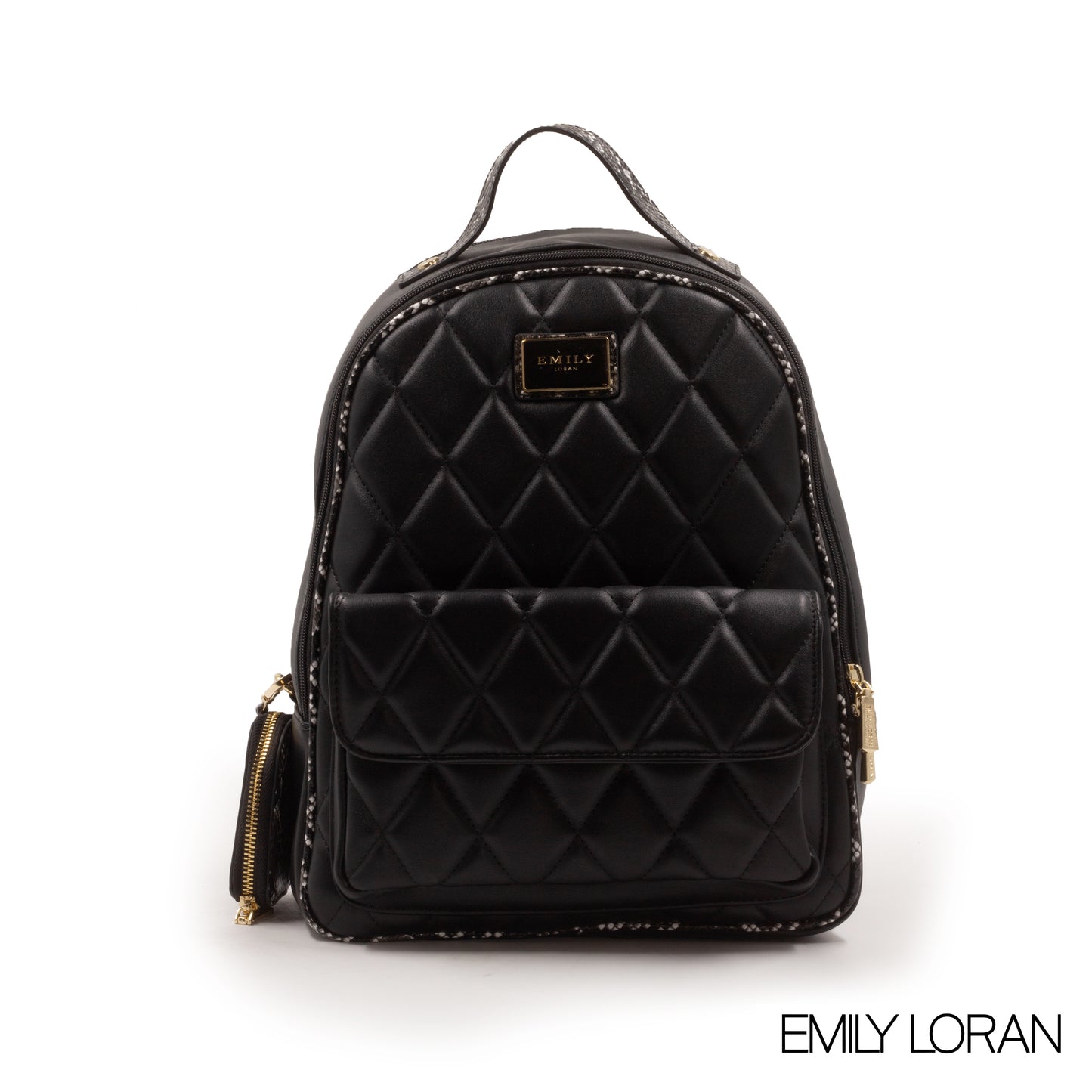 FAUX LEATHER BACKPACK WITH MINI SNAKE WALLET