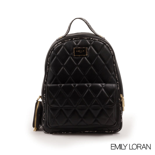 FAUX LEATHER BACKPACK WITH MINI SNAKE WALLET