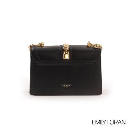 LEATHER CROSSBODY BAG WITH SNAKE DETAILS- SMALL
