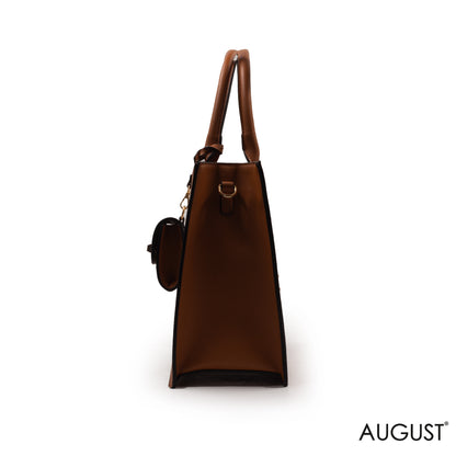 UNIQUE EMILY LORAN LEATHER BAG WITH SMALL BAG - LARGE