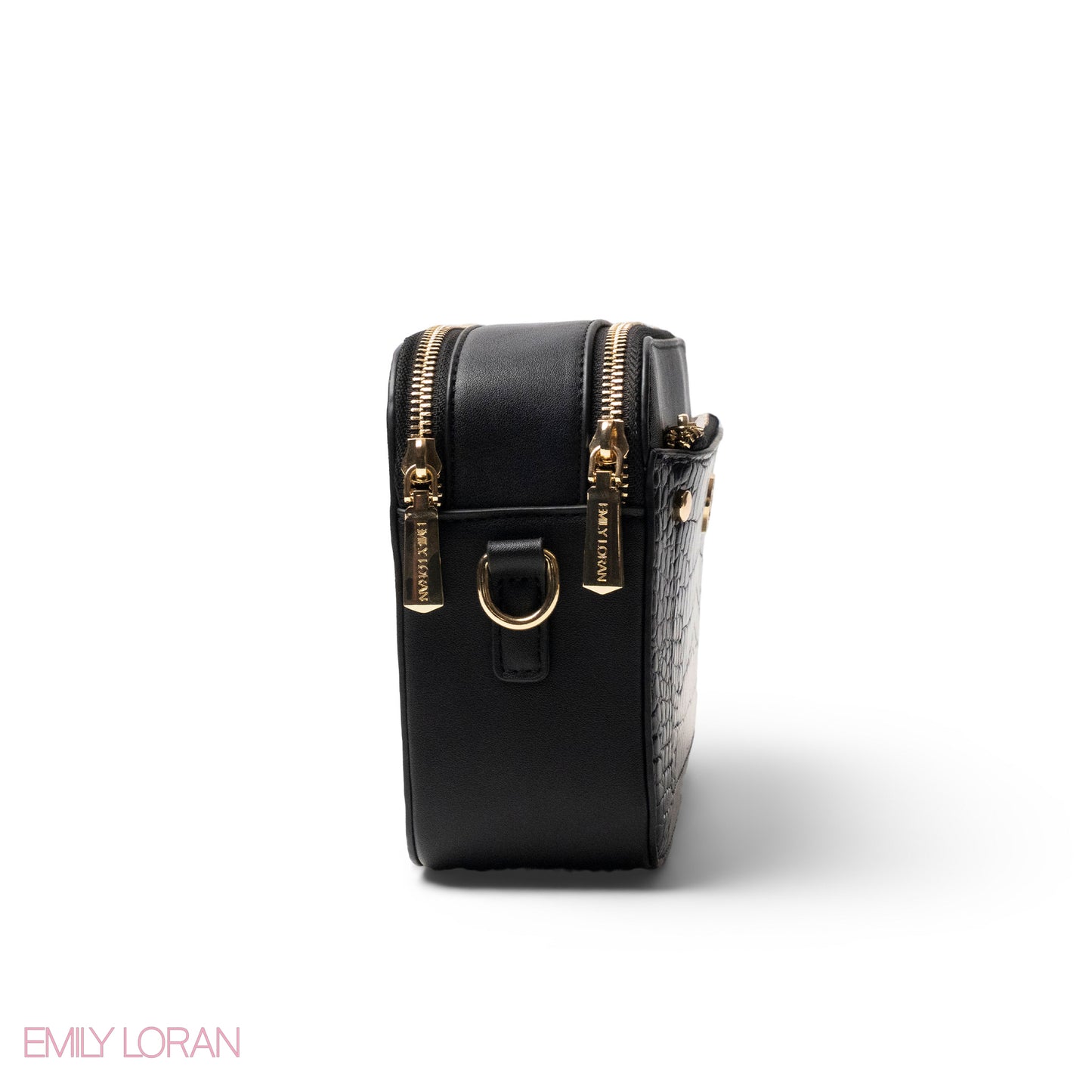 CROC LEATHER CROSSBODY WITH SNAKE DETAIL TOUCH - SMALL