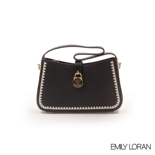 CLASSIC LEATHER BLACK BAG -SMALL