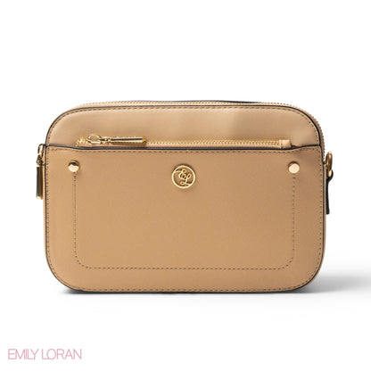 LEATHER CROSSBODY WITH DETAIL CROC TOUCH - SMALL