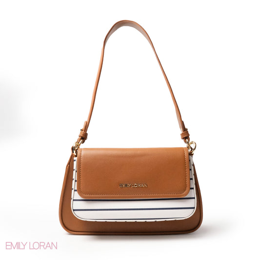 EMILY LORAN SHOULDERS BAG LEATHER AND FUR THREE-PIECES SET