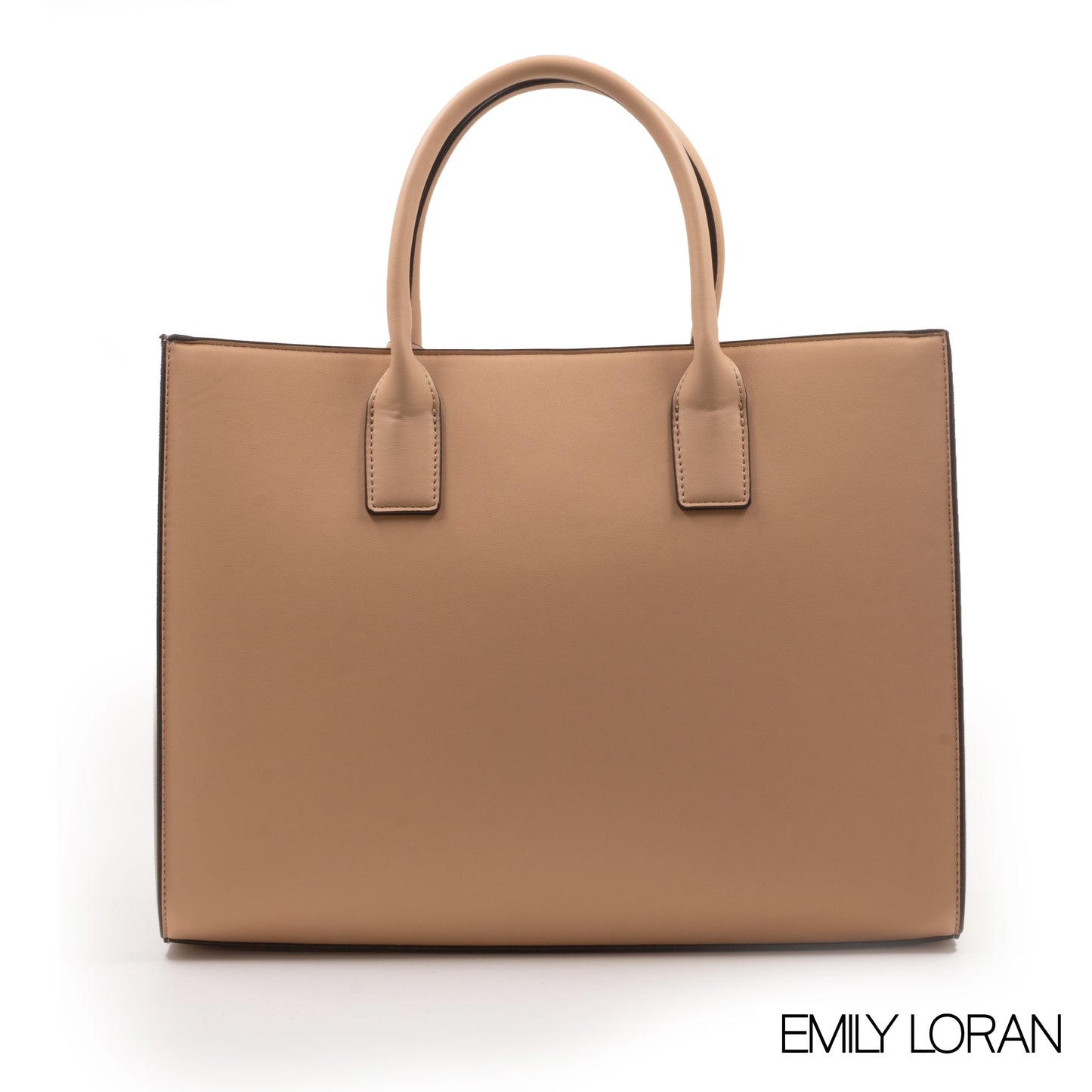 EMILY LORAN EMBOSSED LEATHER HANDBAG-LARGE