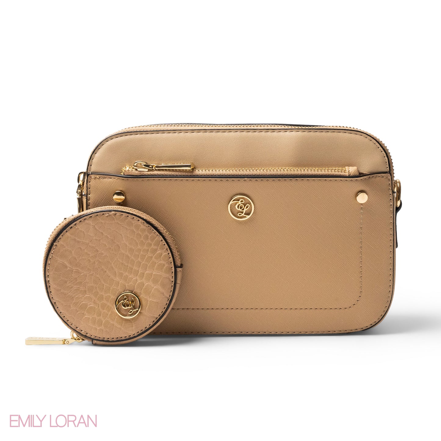 LEATHER CROSSBODY WITH DETAIL CROC TOUCH - SMALL