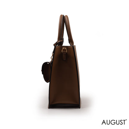 UNIQUE EMILY LORAN LEATHER BAG WITH SMALL BAG - LARGE