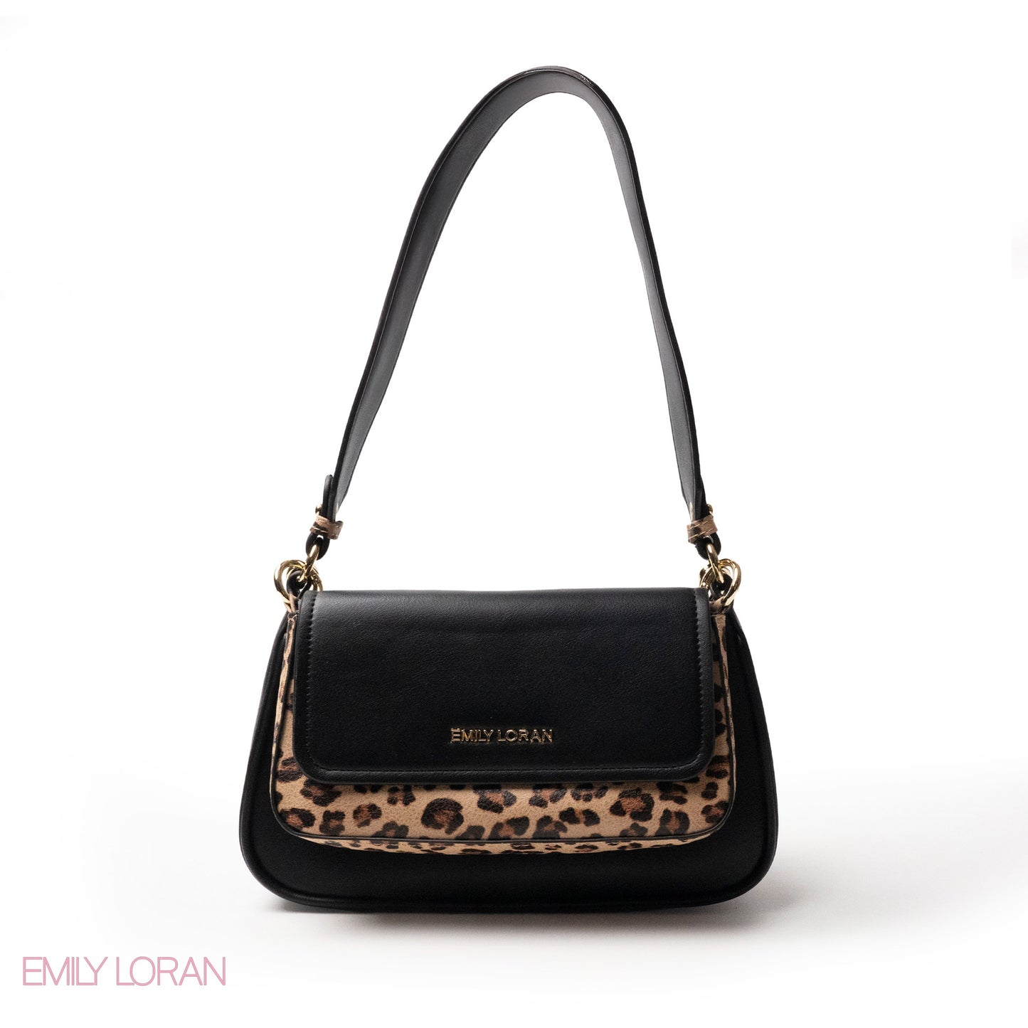 EMILY LORAN SHOULDERS BAG LEATHER AND FUR THREE-PIECES SET