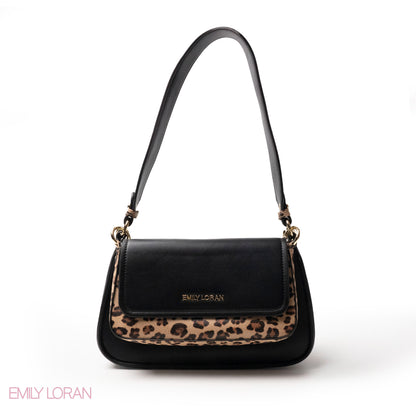 EMILY LORAN SHOULDERS BAG LEATHER AND FUR THREE-PIECES SET