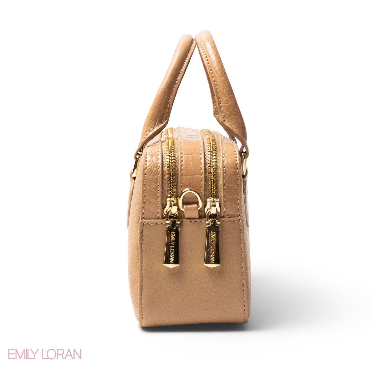 LEATHER HANDBAG WITH MINI WALLET LOGO EMILY-SMALL