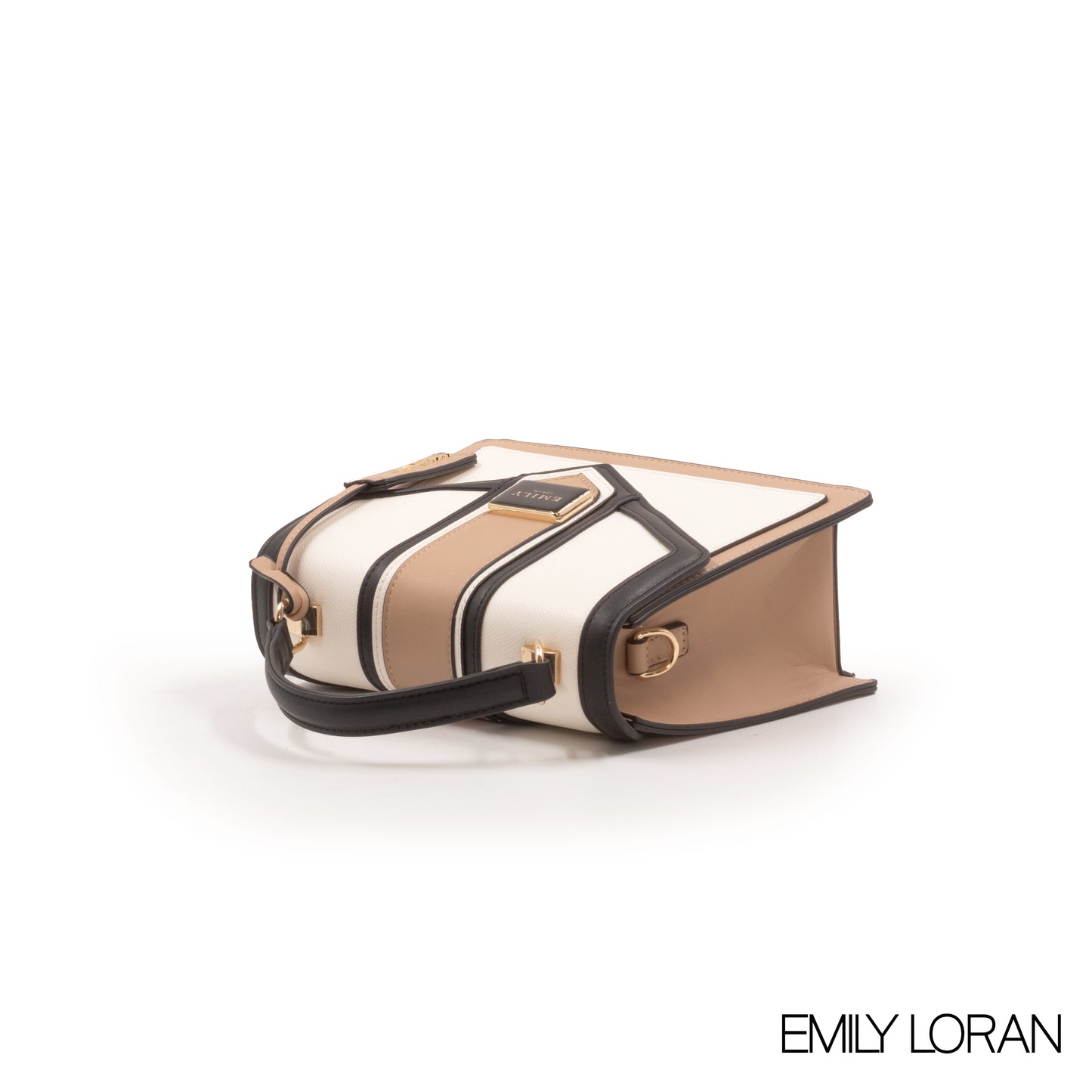 MODREN BEIGE LEATHER EMILY LORAN HANDBAG-MED