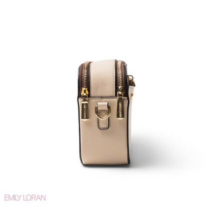 LEATHER CROSSBODY WITH DETAIL CROC TOUCH - SMALL