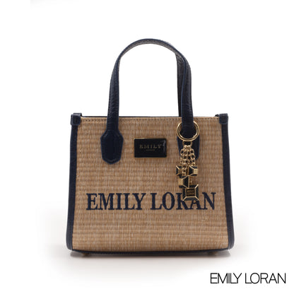 WOVEN FABRIC WITH CHEVRON PATTERNS BAG - SMALL