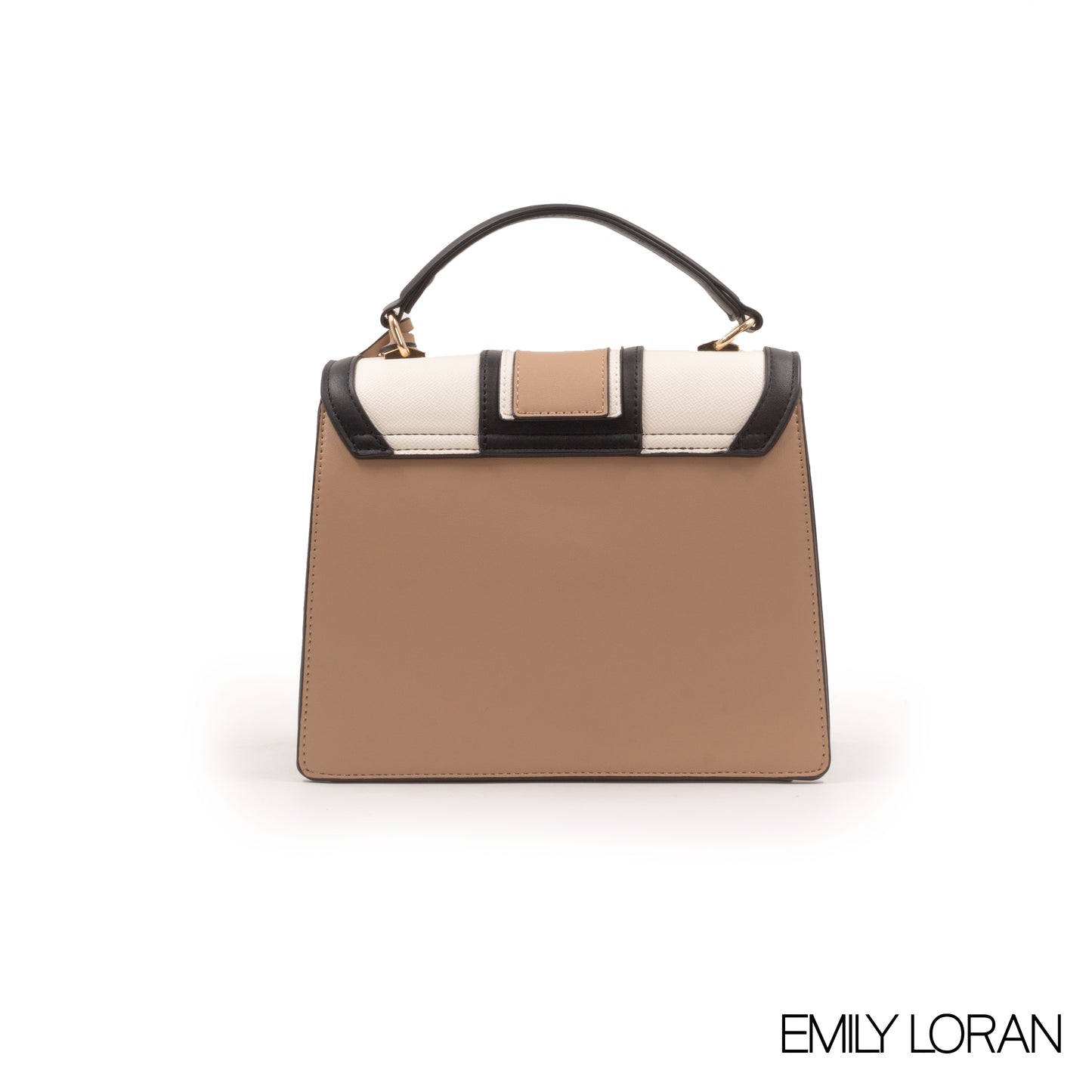 MODREN BEIGE LEATHER EMILY LORAN HANDBAG-MED