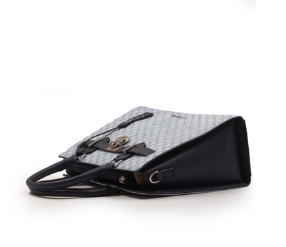 MODERN PRINTED HANDBAG WITH A CHAIN DETAIL-MED