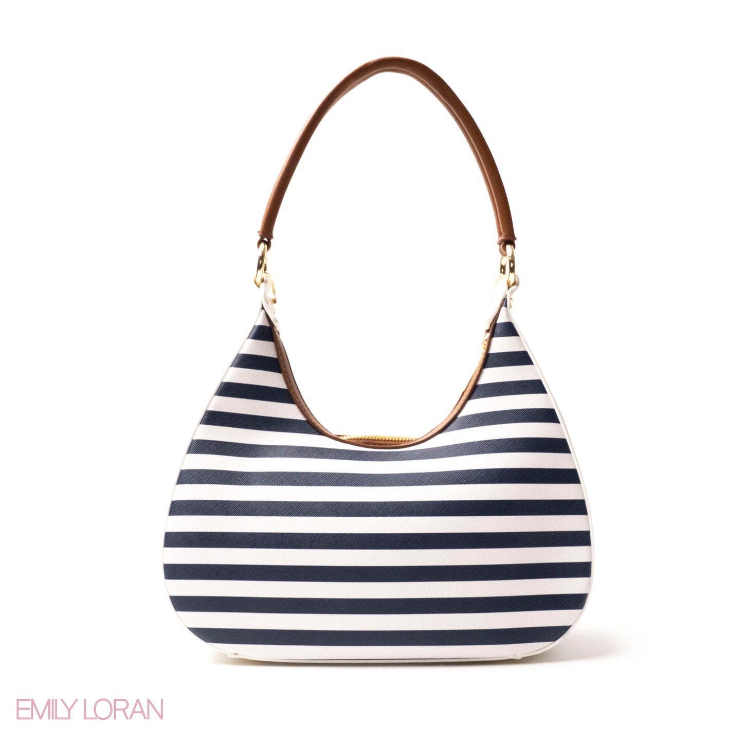 MODREN WHITE LEATHER HANDBAGWITH METAL CHAIN - MED